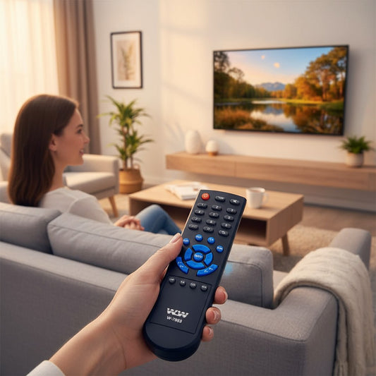 Controle Remoto WLW-7953 Compatível com TVs Lenox – Substituto de Alta Qualidade, Pronto para Uso, Ideal para Modelos LED e LCD