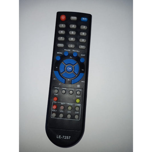 Controle Remoto WLW-7257 Compatível com Cromus TV Free – Substituto Similar, Alta Precisão, Funções Completas e Instalação Imediata – Não Requer Programação, Basta Inserir Pilhas