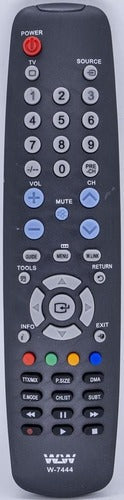 Controle Remoto WLW-7444 Compatível com Samsung TV – Substitui BN59-00868A, BN59-00690A e BN59-00869A – Modelo com Botão Futebol, Pronto para Uso, Plástico PVC Resistente