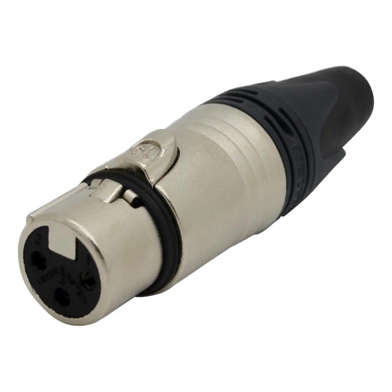 Conector XLR (Canon) Azul Macho e Fêmea – Com e Sem Mola