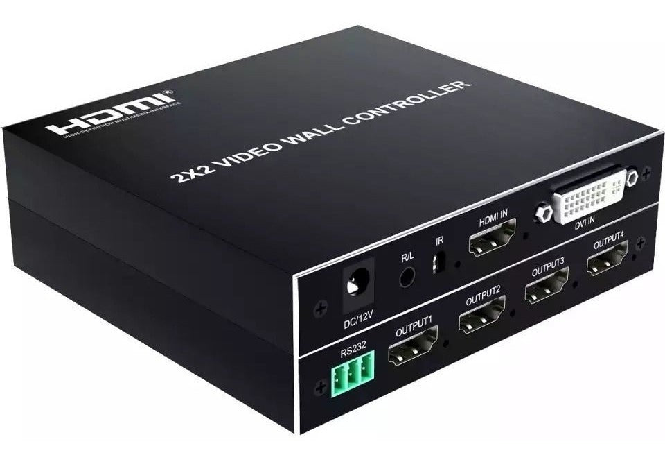 Controlador de Vídeo Wall 2x2 HDMI – Suporte 4K Ultra HD