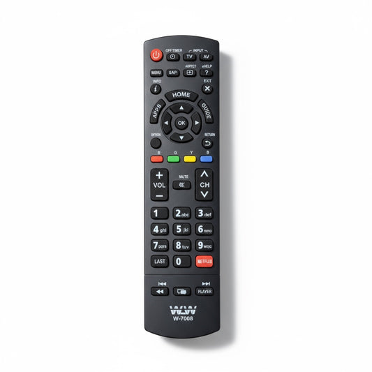 Controle Remoto WLW-7008 Compatível com TV Panasonic – Substitui Modelos TC32, TC50, TCL32, TCP50, TNQ2B4903, AS600B, AS610B com Funções Completas