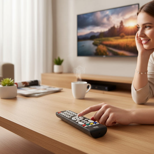 Controle Remoto WLW-7099 Compatível com TVs AOC – Modelos LE24M1475, LE24M1475/25, LE32M1475, LE46D354 e Outras Versões da Linha – Substituto de Alta Qualidade, Fácil de Usar e Durável