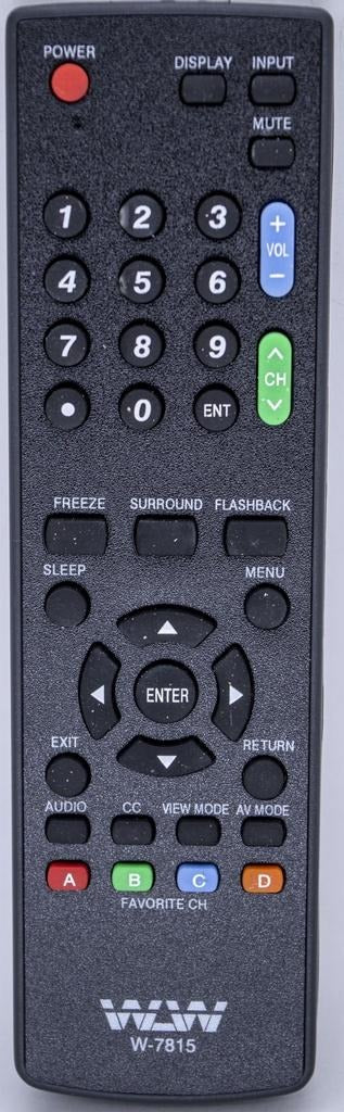 Controle Remoto Compatível para TV Sharp LHS-7815 / CO1198 – Substituto Funcional, Pronto para Uso – WLW