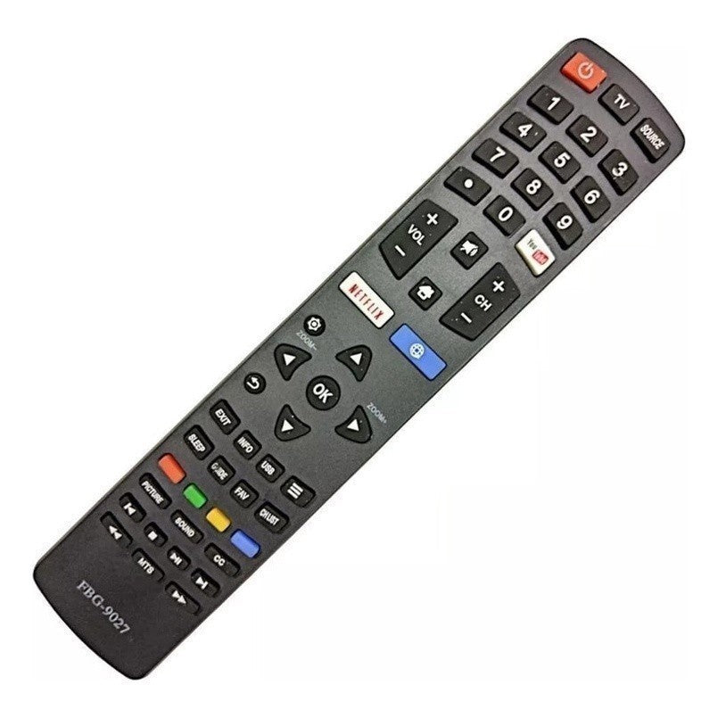 Controle Remoto TV Smart WLW-A8237 – Compatível com modelos Philco PH42D, PH42M, PH32M, PH32D, PH32 LED, PH46 LED, PH55 LED, RC3100L03, PH39F33DSG e PH58E30DSG – Botões Netflix e YouTube