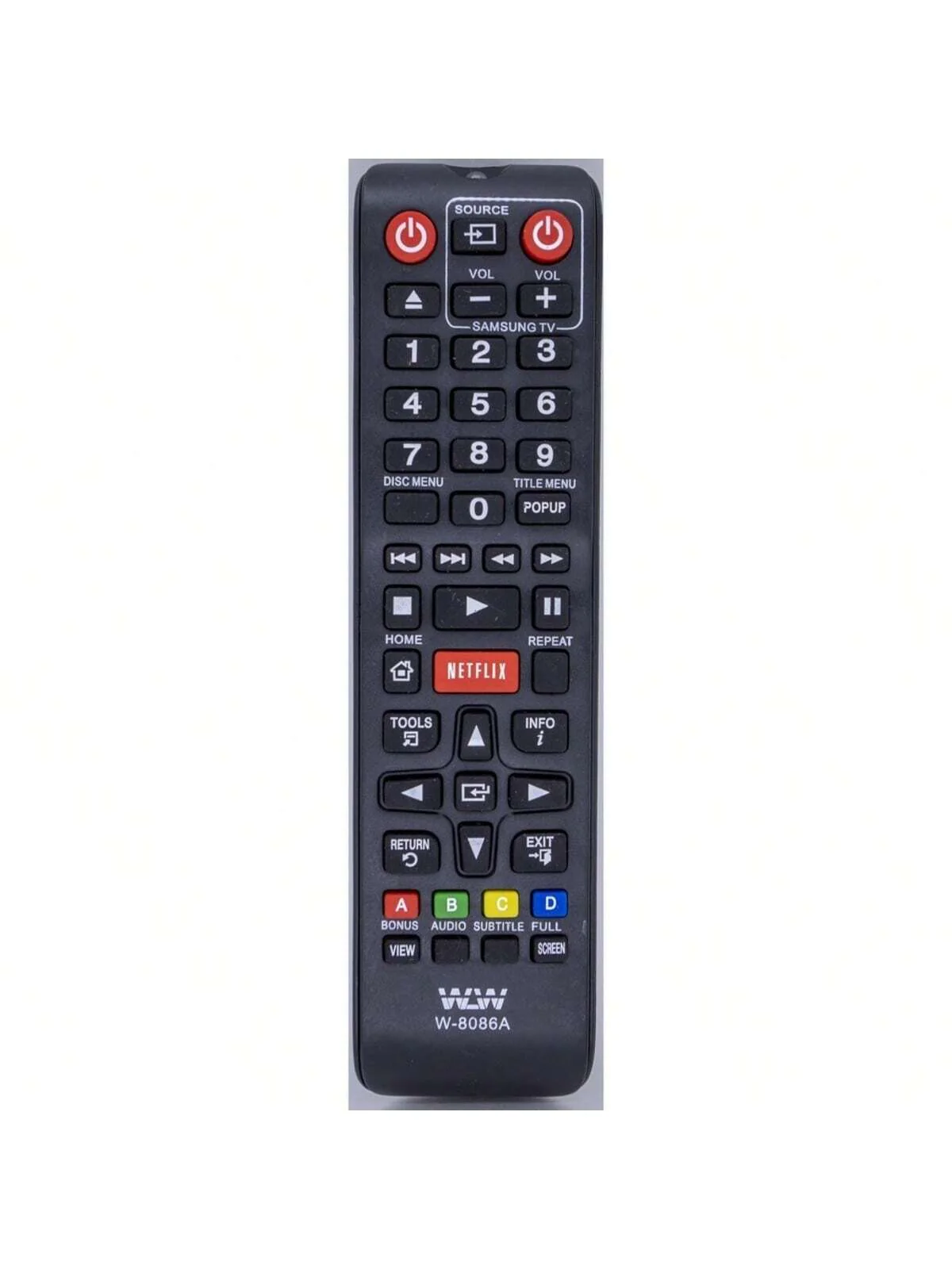 Controle Remoto 7488 Compatível para Blu-ray Samsung – Substitui AK59-00149A e AK59-00153A – Modelos BD-P1400, BD-P1600, BD-E5500, BD-F5500, BD-H5500 e Outros