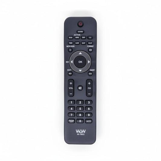 Controle Remoto WLW-7802 Compatível com TV Philips LED/LCD – Modelos 42PFL3403, 32PFL5403, 32PFL3403, 42PFL5403 e Série PFL
