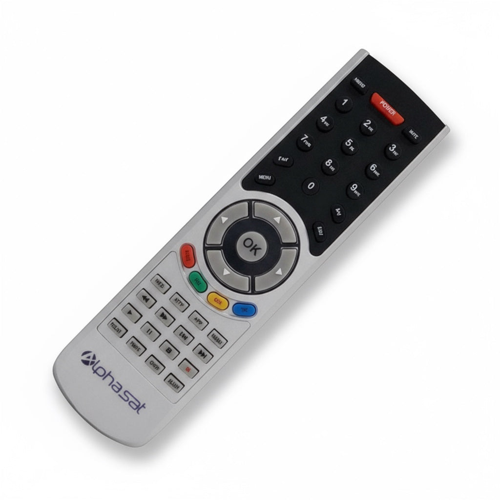 Controle Remoto WLW-7748 Compatível com Receptores Alphasat TX HD e TX KVM – Substituto de Alta Qualidade, Fácil de Usar e com Todas as Funções Originais