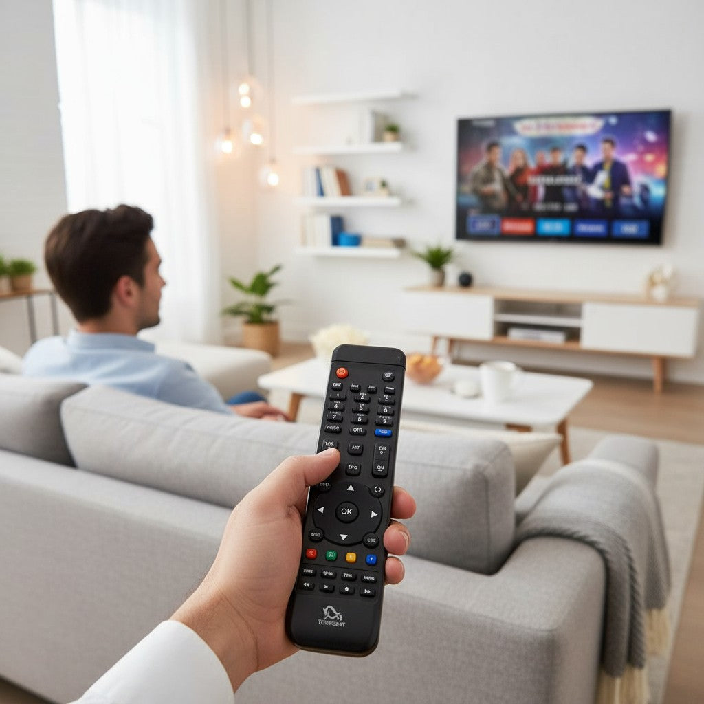 Controle Remoto WLW-7150 Compatível com Receptor T1 Sat Touro 9158