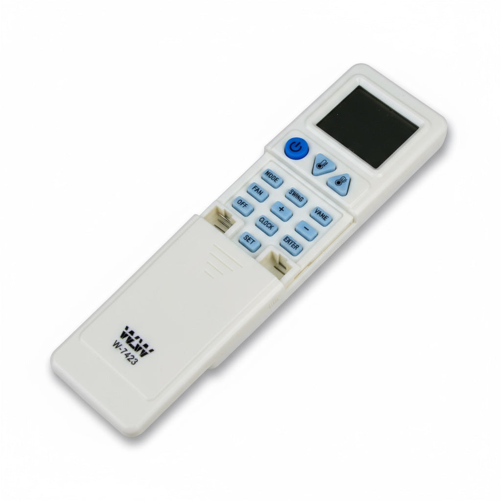Controle Remoto WLW-7423 Universal para Ar-Condicionado – Compatível com Centenas de Modelos, Visor LCD e Função Timer