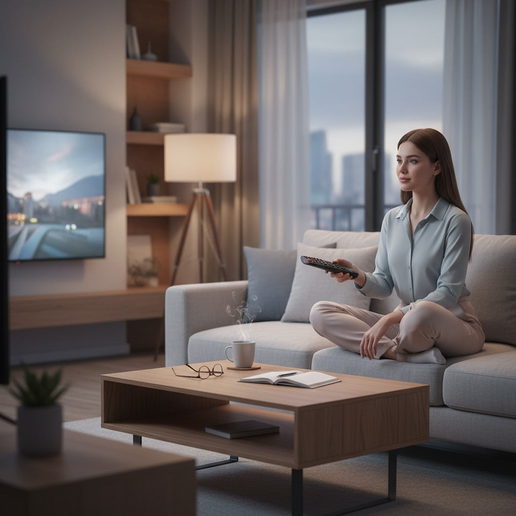 Controle Remoto WLW-9011 Compatível com AudioSat / LE-7053 / SKY 9005 – Preto