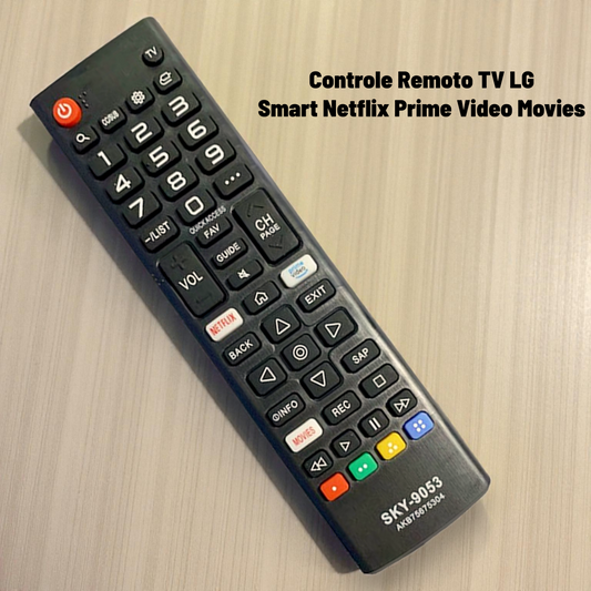 Controle Remoto TV LG Smart Netflix Prime Video Movies – Compatível Sky-9053