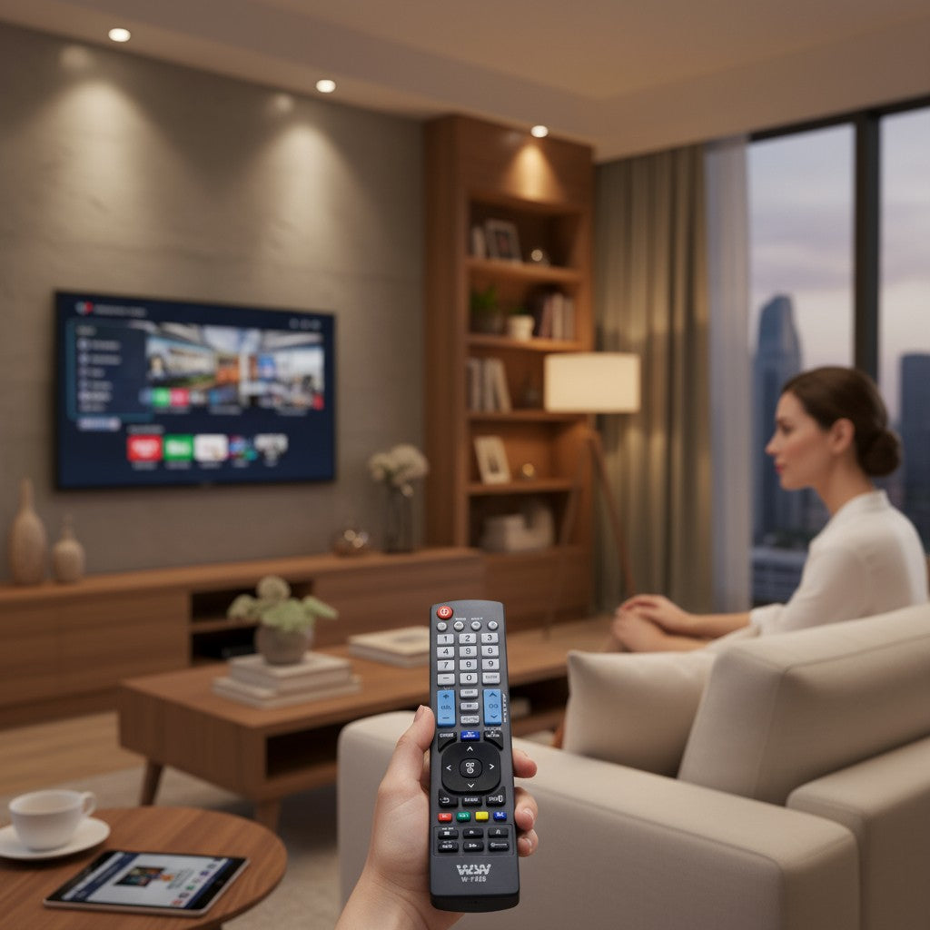 Controle Remoto WLW-7485 Compatível com TV LG LCD / LED / 3D – Modelos LW5500, LW570S, LW650S (AKB72914050)