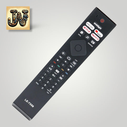 Controle Remoto W-7359 Compatível com Philips Smart TV UHD 4K LED – Substituto para 50PUG7406, Ambilight – Funciona também nos modelos 43PUS7906/12, 50PUS7956/12, 55PUS7906/12 e 50PUS7907/78