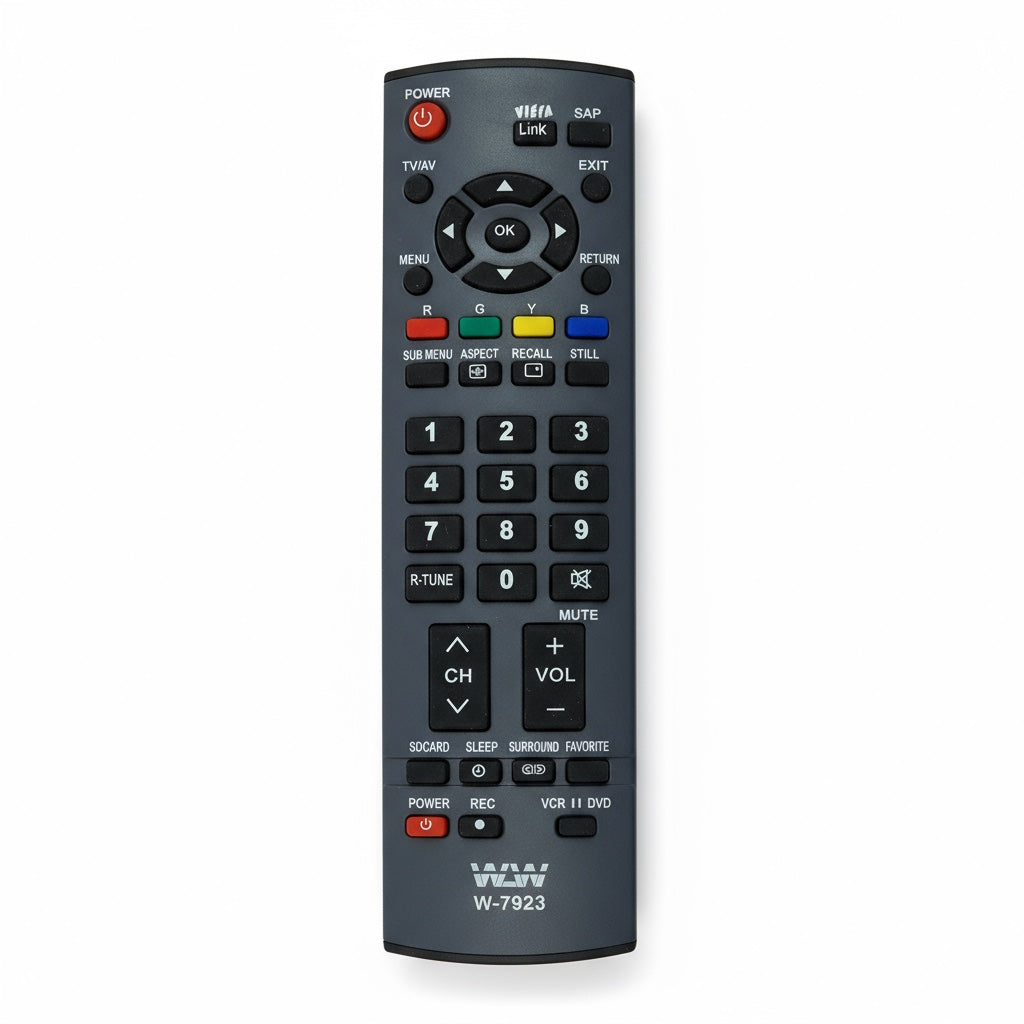 Controle Remoto WLW-7923 Compatível com TVs Panasonic LCD e Plasma – Modelos TH-50PV70LB, TH-40PV70LB, TH-42PV70LB, MAX-7923 e CRS-7923 – Substituto de Alta Qualidade e Fácil de Usar