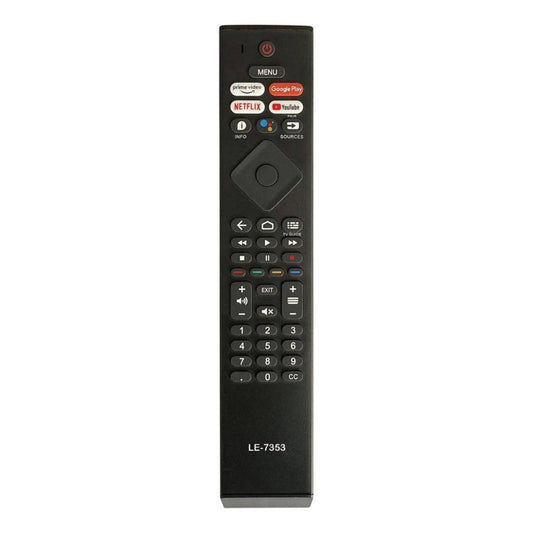 Controle Remoto LE-7353 Compatível com TVs Philips Smart UHD 4K – Substituto de Alta Qualidade para Modelos 50PUG7406/78, 55PUG7406/78, 65PUG7406/78 e 70PUG7406/78