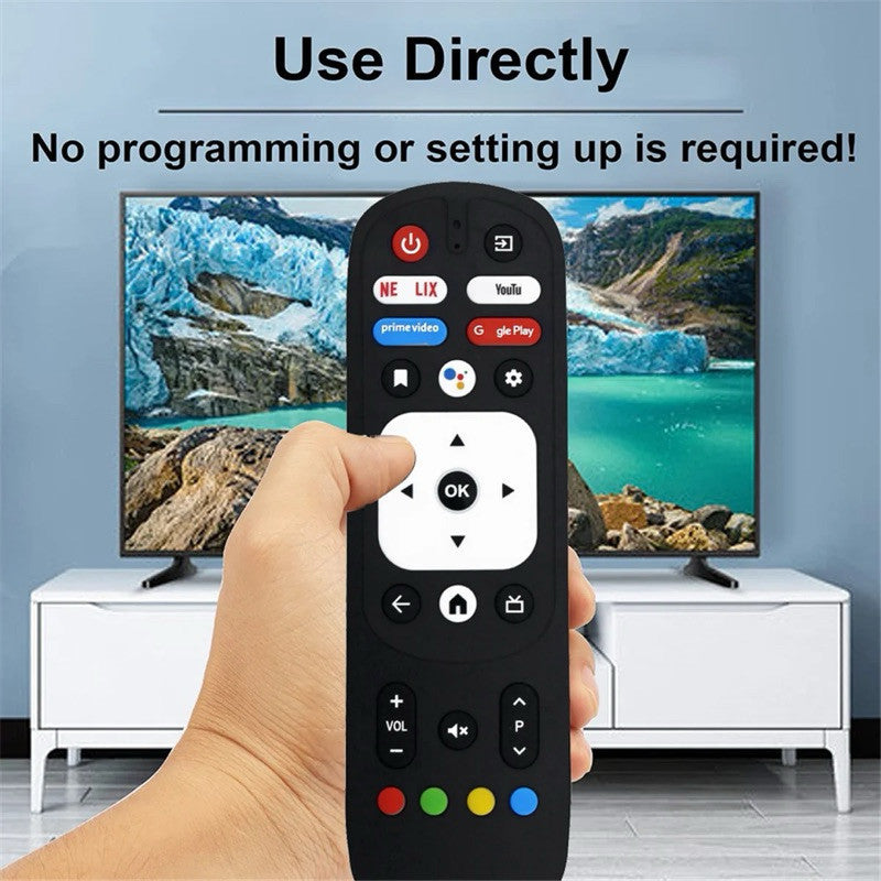 Controle Remoto WLW-7355 Compatível com Smart TV Vizzion Android BR58 e BR32 – Substituto Perfeito para Modelos BR58GUA e BR32D1SA