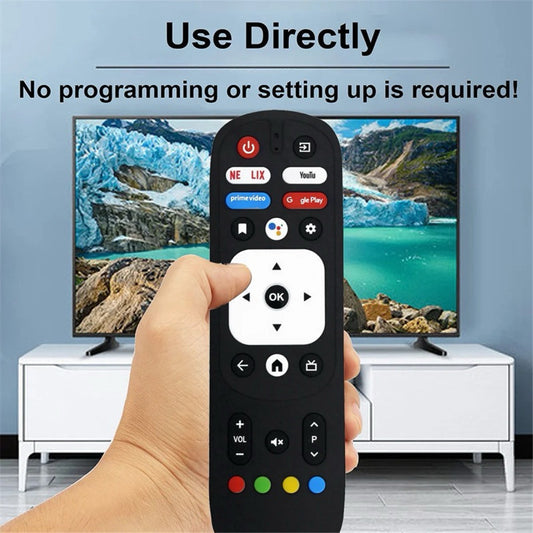 Controle Remoto WLW-7355 Compatível com Smart TV Vizzion Android BR58 e BR32 – Substituto Perfeito para Modelos BR58GUA e BR32D1SA