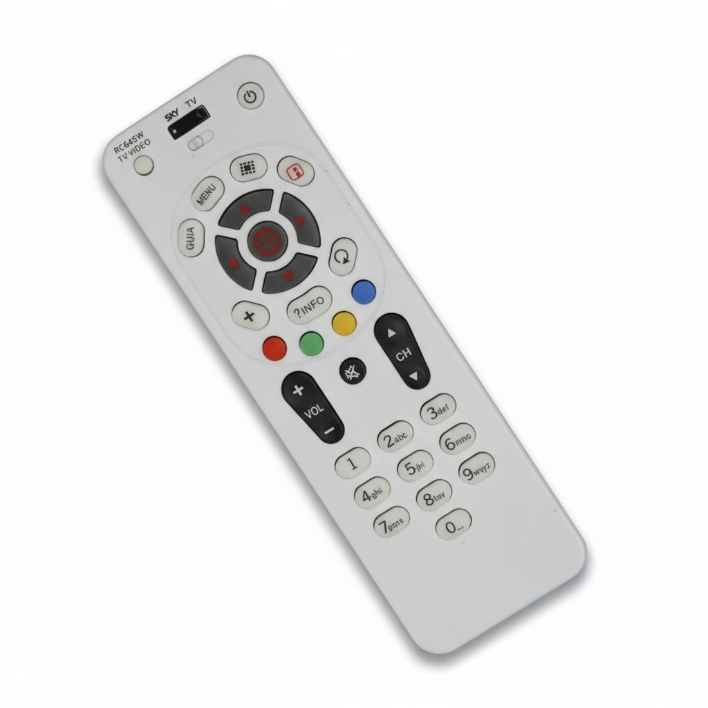 Controle Remoto WLW-7208 Compatível com SKY RC645W / 026-6428 / C01238 / SKY-7407