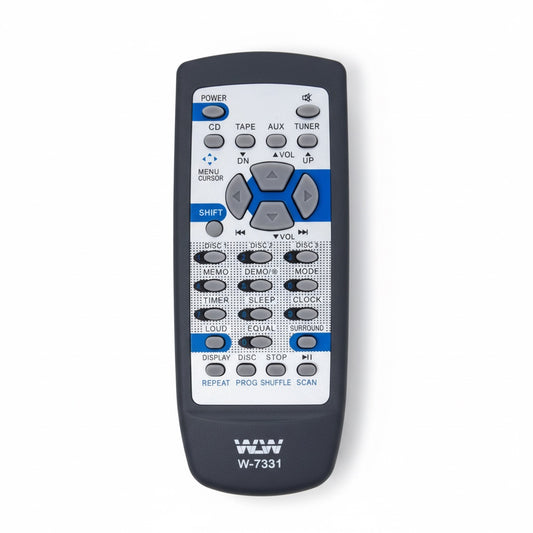 Controle Remoto WLW-7331 Compatível com Som CCE – Substituto de Alta Qualidade, Fácil de Usar, Teclas Macias e Sinal IR Estável