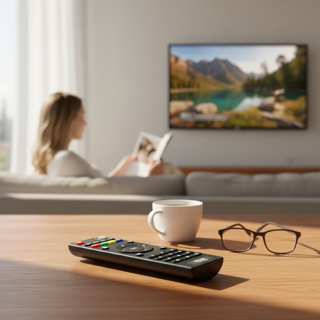 Controle Remoto Universal para TV Box 7490 – Compatível com Diversos Modelos Android – Design Moderno, Botões Rápidos e Alta Precisão – Substituto Ideal para Controles Originais Perdidos ou Danificados