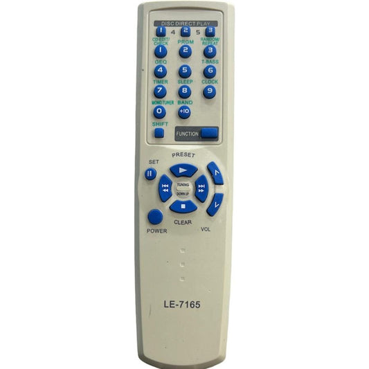 Controle Remoto WLW-7165 Compatível com Mini System Aiwa – Substitui RC-ZAS02, NSX-T96, NSX-T99, XH-A1000 e XH-A1060 com Funções Completas