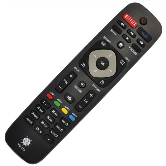 Controle Remoto WLW-132A Compatível com TVs Philips Smart – Modelos 40PFG5100/78, 43PFG5100/78, 55PFG5100/78, 32PFL4017G/78 e Outros