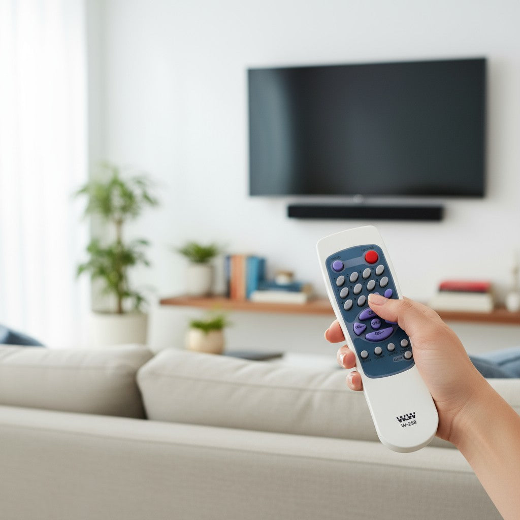 Controle Remoto WLW-258 Compatível com TV Mitsubishi / Aiko – Substituto de Alta Qualidade