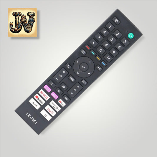 Controle Remoto LE-7361 Compatível Smart TV Semp Toshiba – Substituto para CT-95030, CT-95017, 55M550KB, 43C350KB, TB001 a TB008