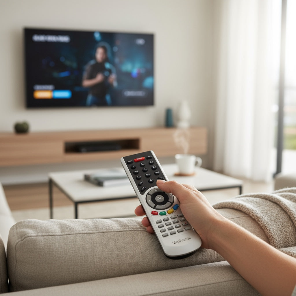 Controle Remoto WLW-7748 Compatível com Receptor Alphasat Go / Plus / TX / TX Plus / Nexum / Hero