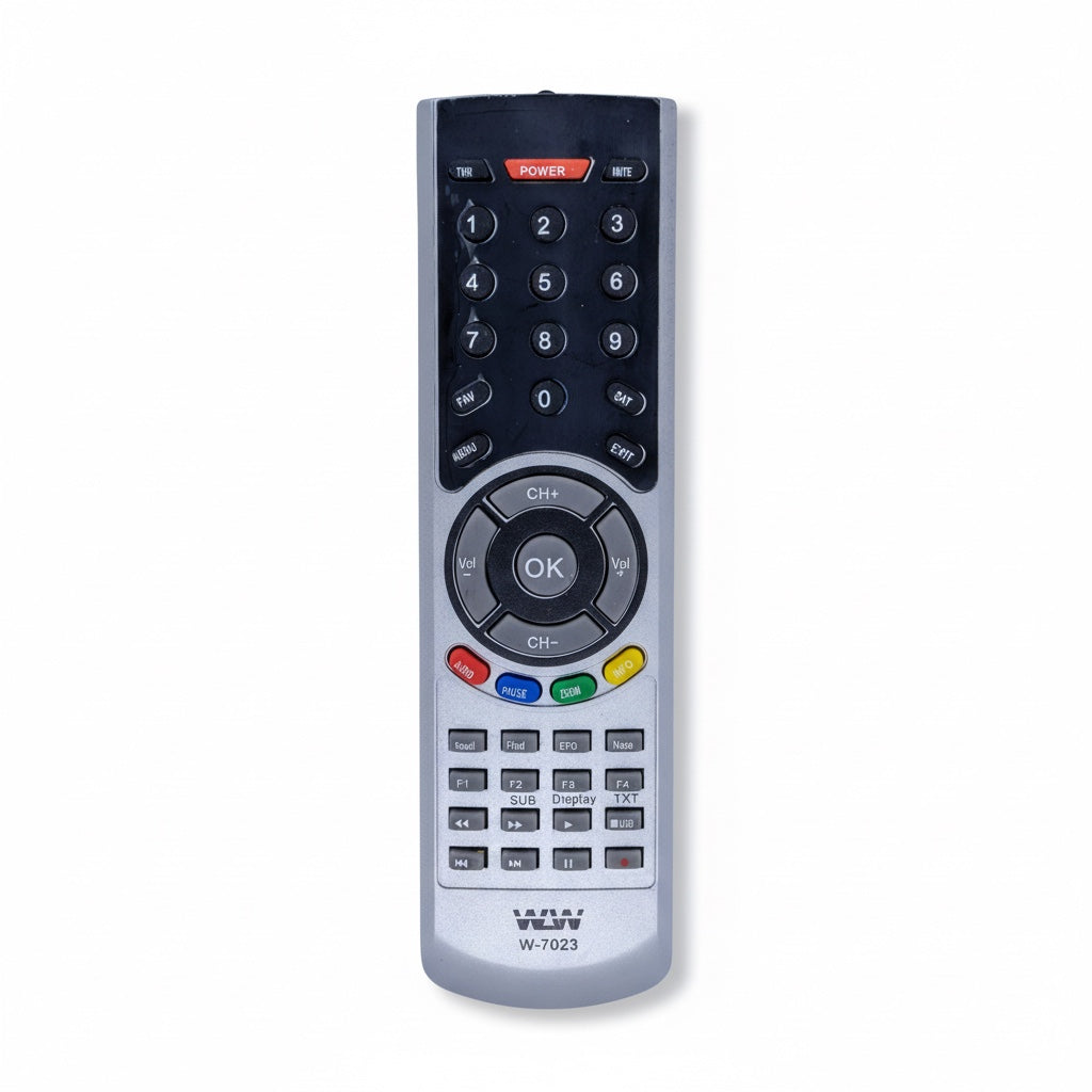 Controle Remoto WLW-7023 Compatível com Receptores Freesky – Modelos Miuibox GT, Freeduo X, Freesky Max + Hi-Fi, Duo Max, Freesky F1, Freeduo X+, La Roca e Duo Max HD – Substituto de Alta Qualidade e Fácil de Usar