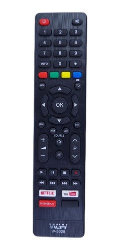 Controle Remoto WLW-9028 Compatível com Smart TV Philco – Universal