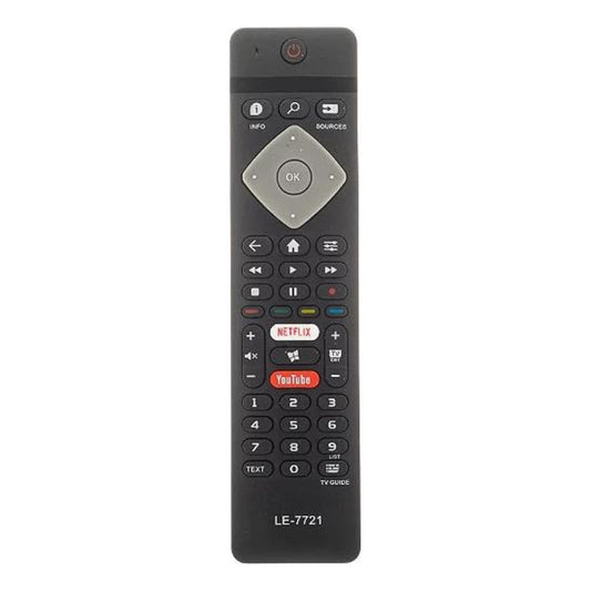 Controle Remoto Philips LED 4K com Netflix e YouTube – Modelo 7721