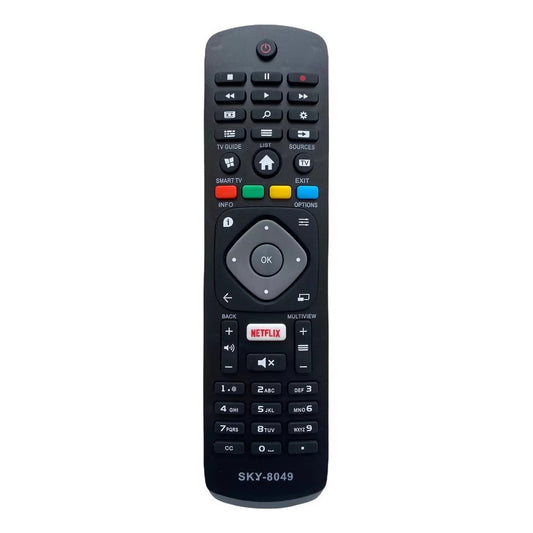 Controle Remoto WLW Compatível Philips Smart TV 4K – Modelos 43PFG5102/78, 50PUG6102/78, 32PFS5362, 32PFS5803, 43PUH6101, 43PUS6162, 43PUS6262 – Substituto do 996596003606
