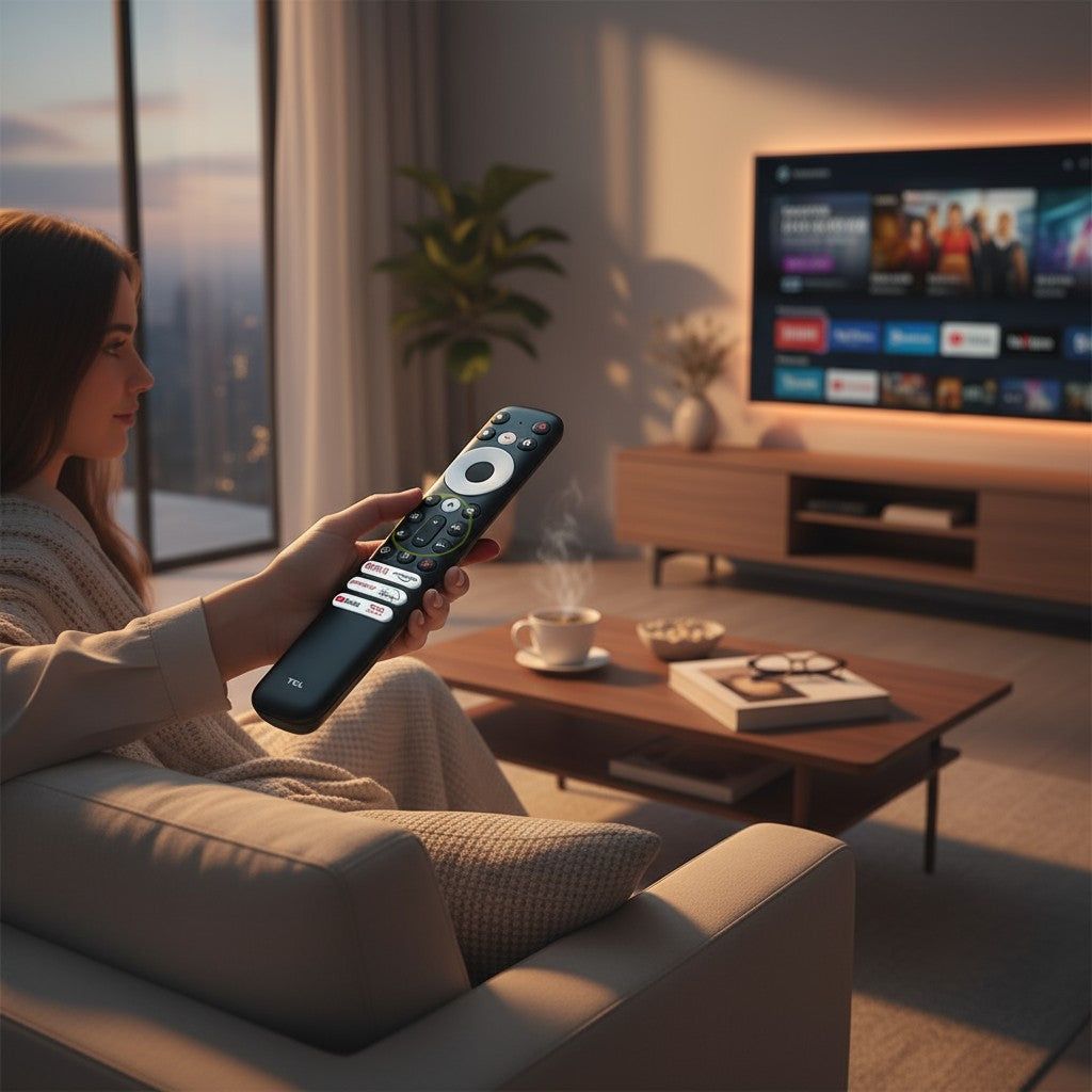 Controle Remoto TCL Smart TV 7689 – Compatível com Netflix, Prime Video e YouTube