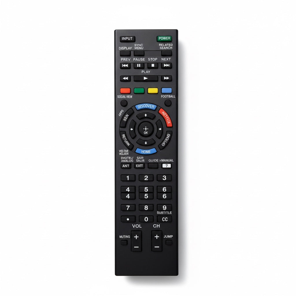 Controle Remoto WLW-7022 Compatível com TVs Sony Bravia Smart – Substituto de Alta Qualidade para Séries W600B, W700B, W705B, W805B, W815B e W829B