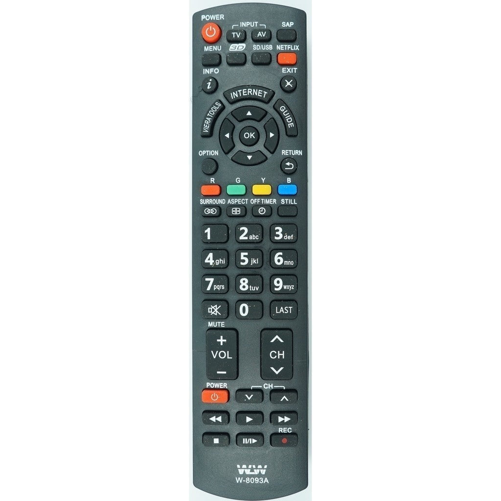Controle Remoto Panasonic 8093 Compatível – Substitui TNQ2B5002 para TVs TC-L42ET5B, TC-L47ET5B e Modelos Relacionados – Produto Similar de Alta Qualidade