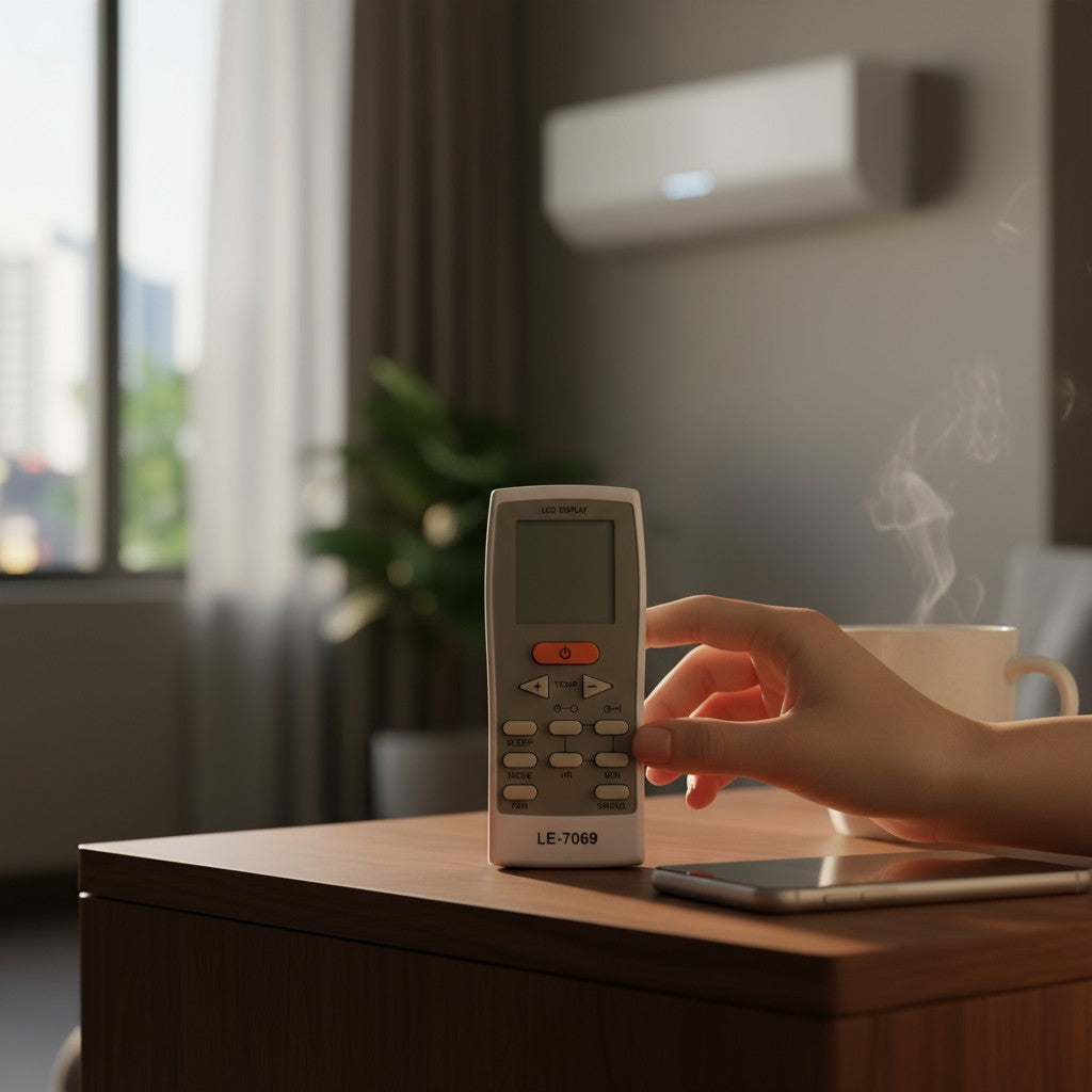 Controle Remoto WLW-7069 Compatível com Ar-Condicionado York Split – Modelos GZ-12A-E1 / YJKA / DJKA