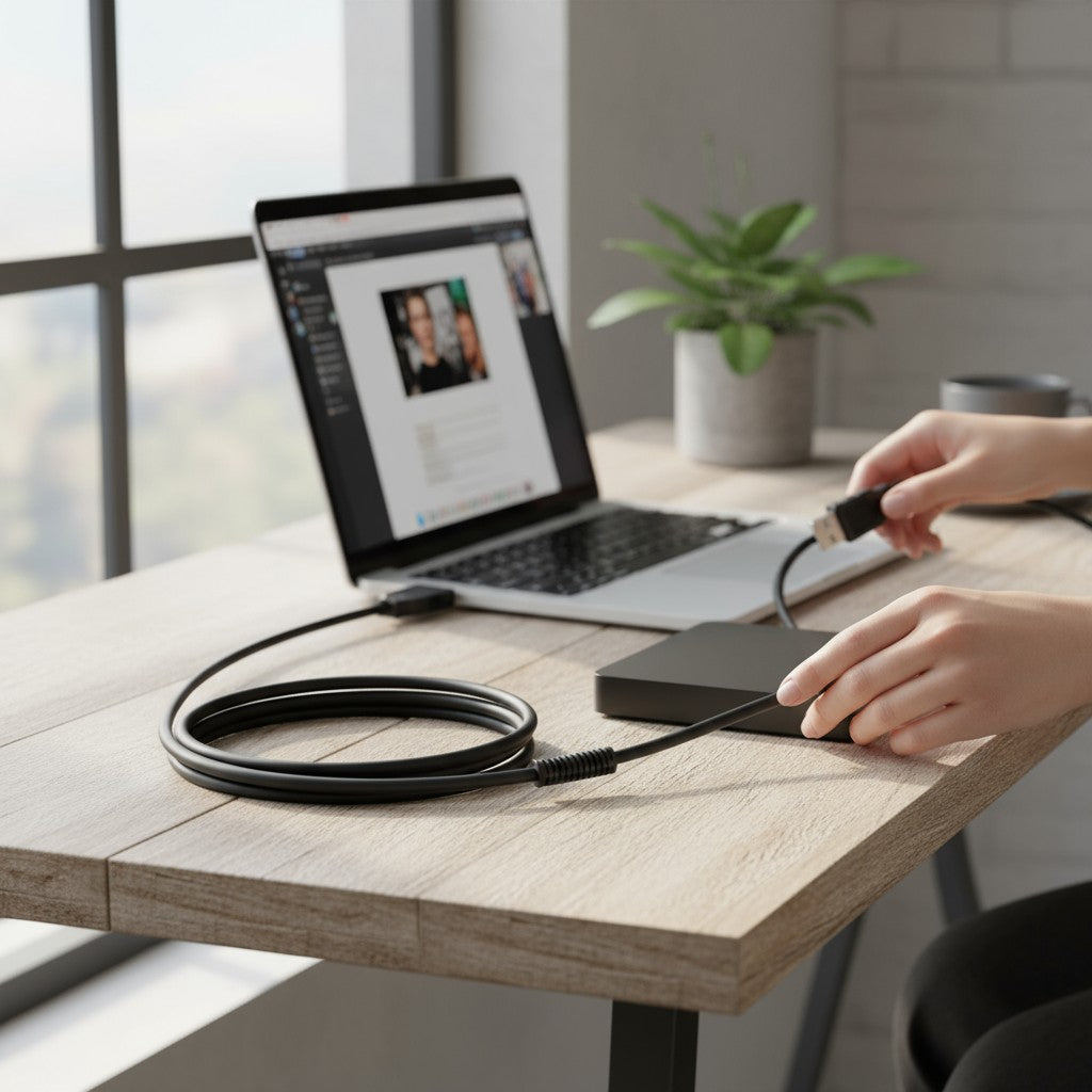 Cabo USB 2.0 Macho x Macho com Filtro – 1,5 Metros