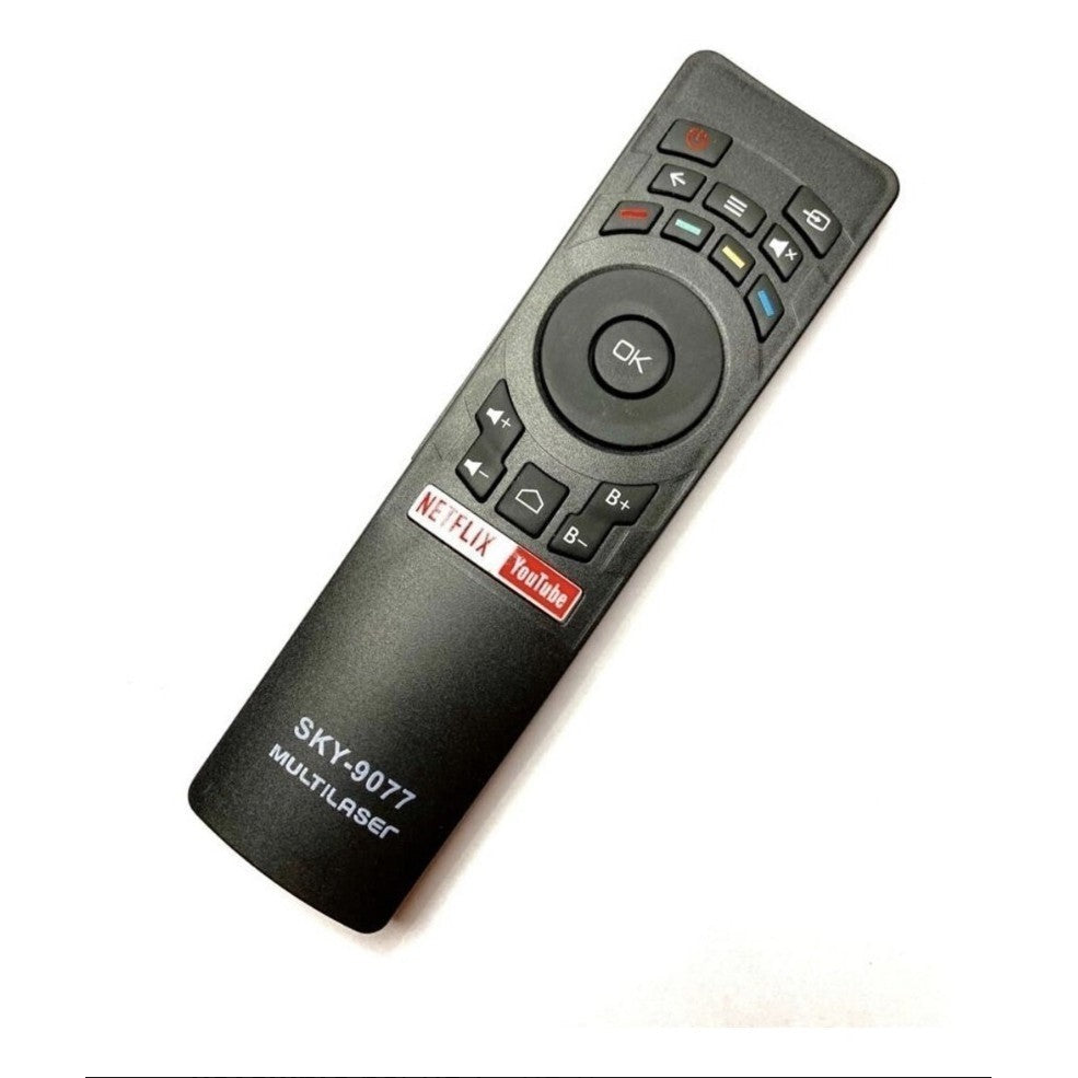 Controle Remoto WLW-9077 Compatível com TV Multilaser TL006 RC3442108/01