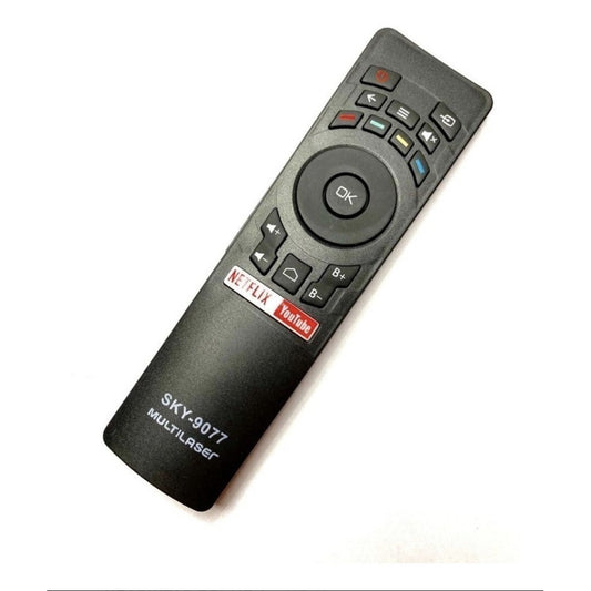 Controle Remoto WLW-9077 Compatível com TV Multilaser TL006 RC3442108/01