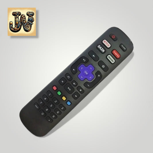 Controle Remoto WLW-7246 Compatível com TV AOC Roku TV – Botões DAZN, Deezer, Netflix – Substituto LE-7246 para Diversos Modelos AOC