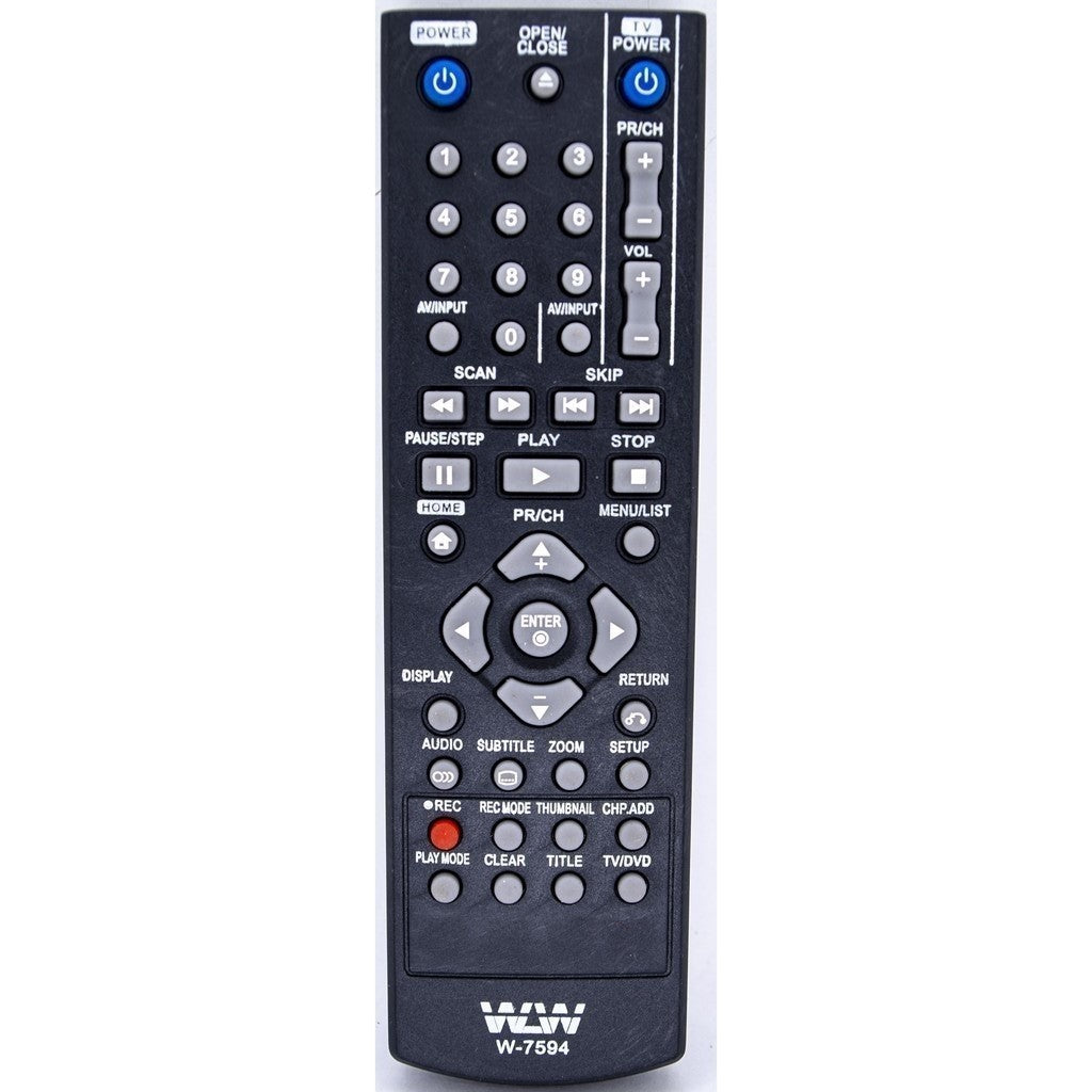 Controle Remoto Compatível para DVD LG com Gravador – Modelos AKB31621901, DR-175, DR-265, DR-275, DR-385, DR-7621B7594 – Substituto de Alta Qualidade