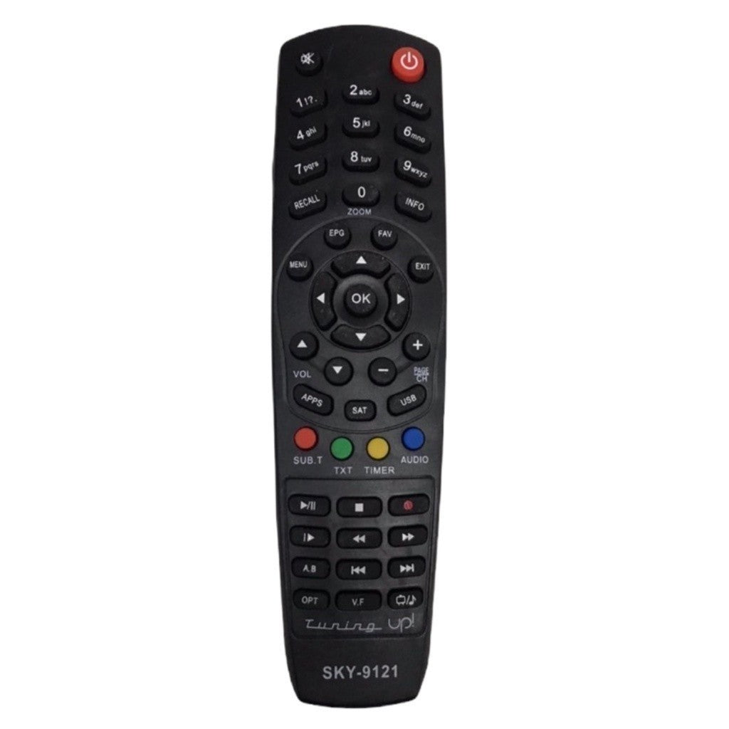 Controle Remoto WLW-9121 Compatível com Receptor Tuning-Up HD – Substituto Completo para Aparelhos Tuning-Up de TV Digital com Todas as Funções