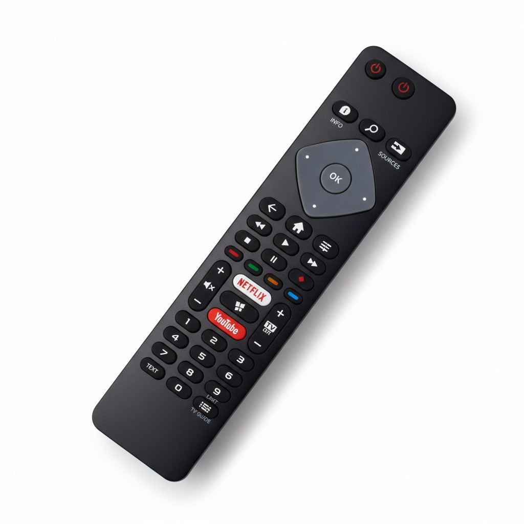 Controle Remoto Philips LED 4K com Netflix e YouTube – Modelo 7721