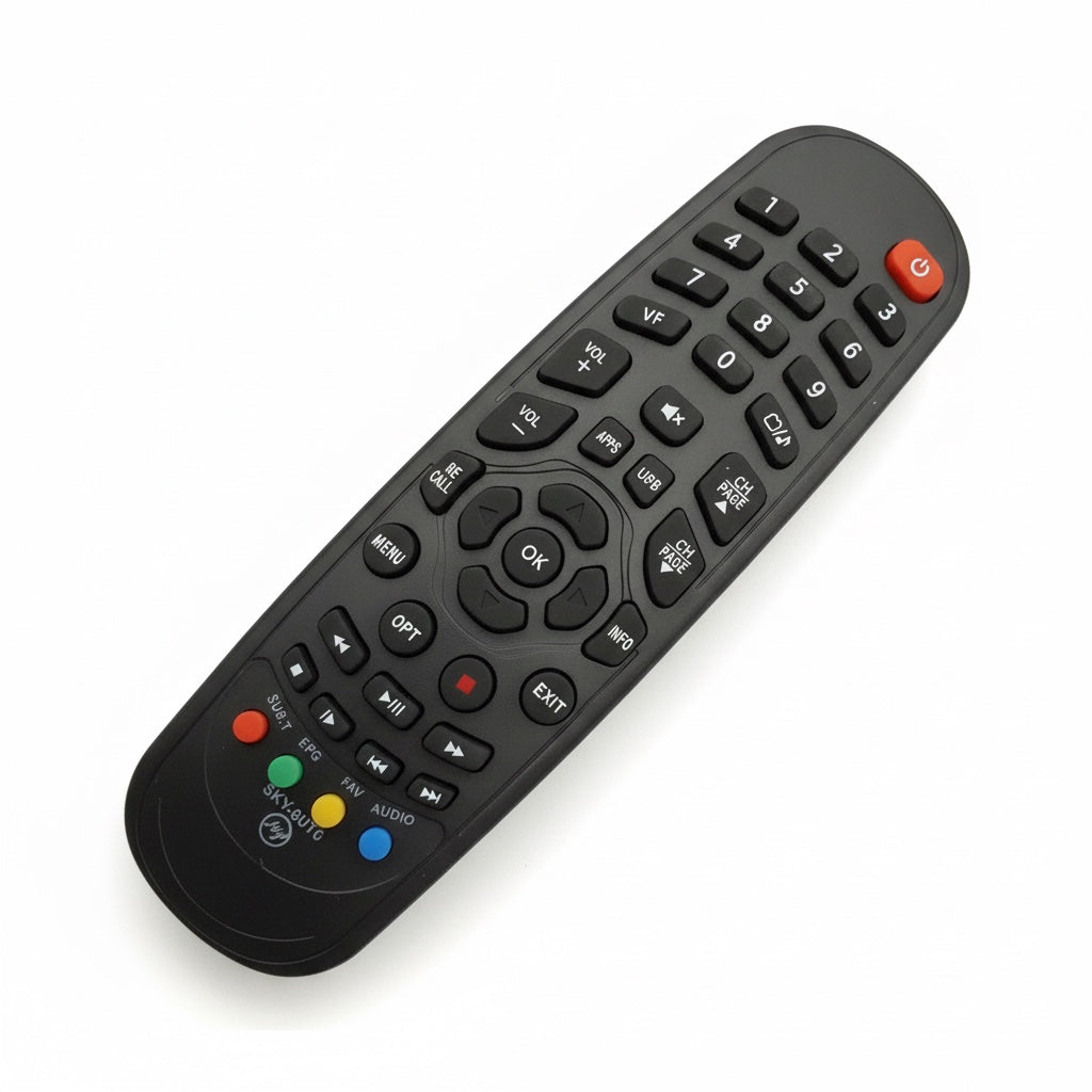 Controle Remoto WLW-9046 Compatível com Duosat Joy HD – Substituto Perfeito, Fácil de Usar, Sinal IR Estável e Teclas de Alta Sensibilidade para Receptores Duosat