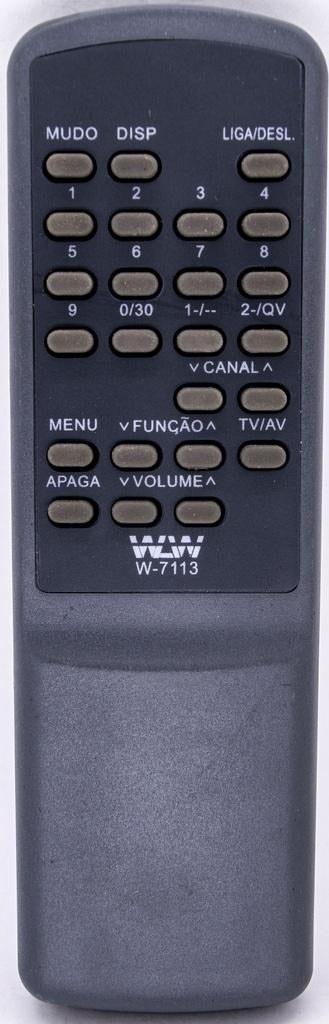 Controle Remoto WLW-7113 Compatível com TVs Mitsubishi – Substituto de Alta Qualidade, Fácil de Usar, Sinal IR Estável e Teclas Macias para Máxima Precisão