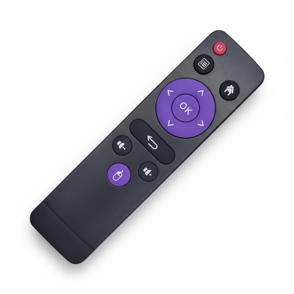 Controle Remoto WLW-7498 Compatível com TV Box A96X 4K, H96 Max 4K, UAU 4K e H96 Mini – Substituto de Alta Qualidade, Fácil de Usar, Teclas Macias e Sinal IR Estável