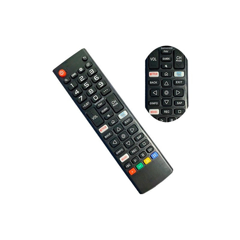 Controle Remoto TV LG Smart Netflix Prime Video Movies – Compatível Sky-9053