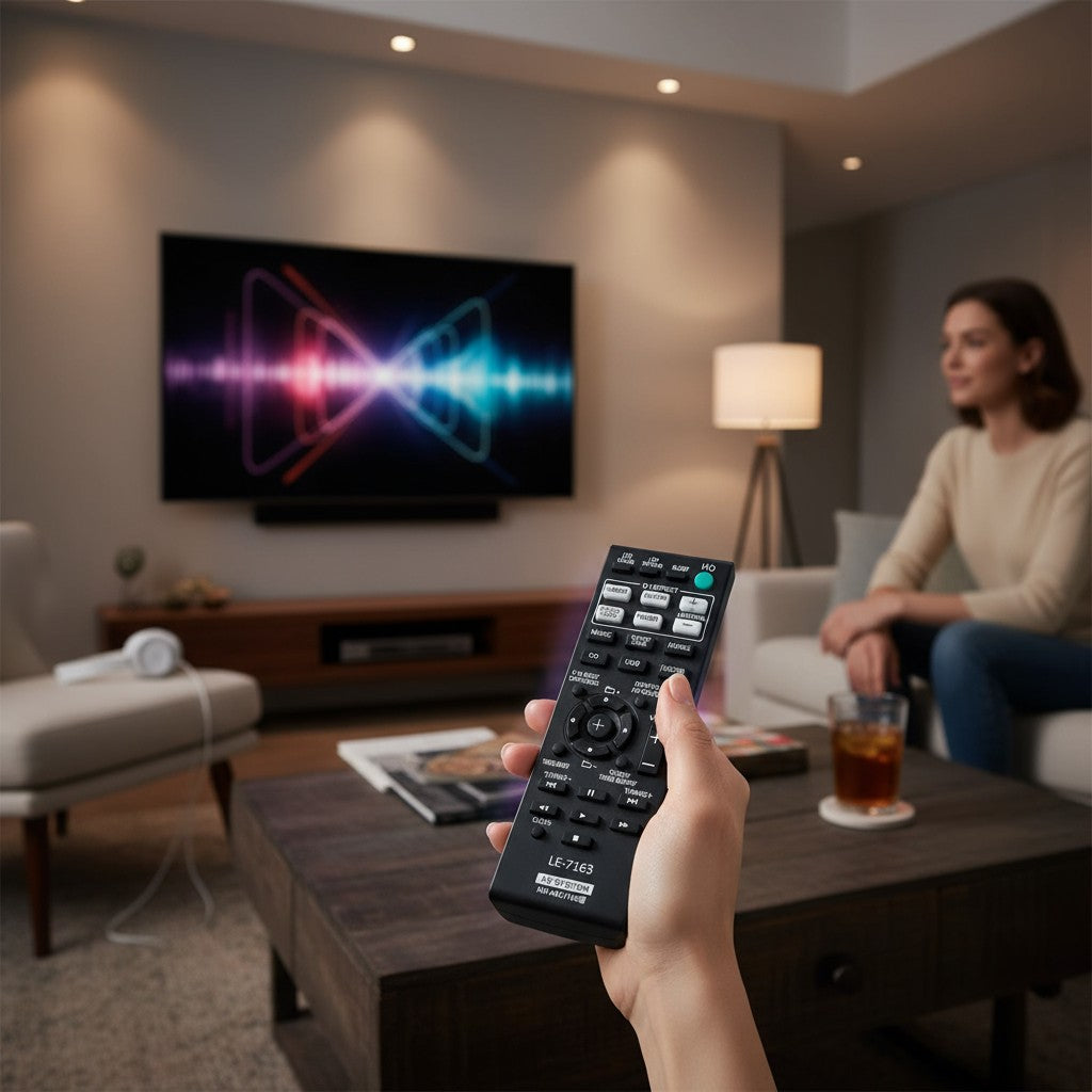 Controle Remoto WLW-7163 Compatível com Aparelho de Som Sony RM-AMU163 / HCD-GPX33 / SHAKE